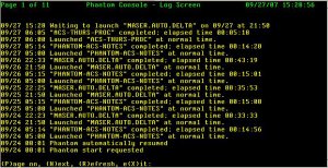 Phantom Processor Log File Screen
